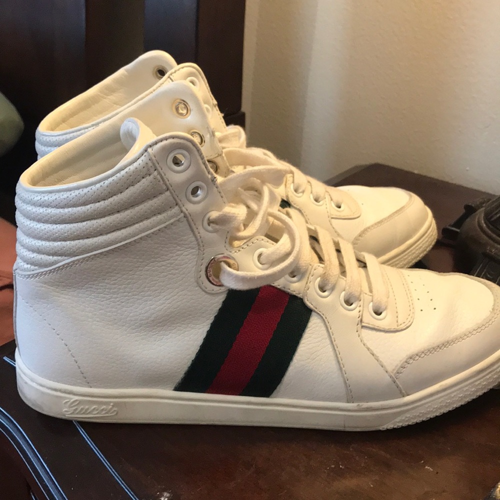 Classic White Gucci hightops